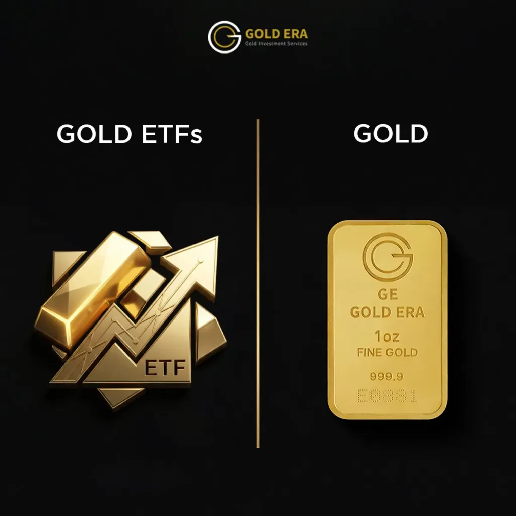 gold bars vs gold ETFs
