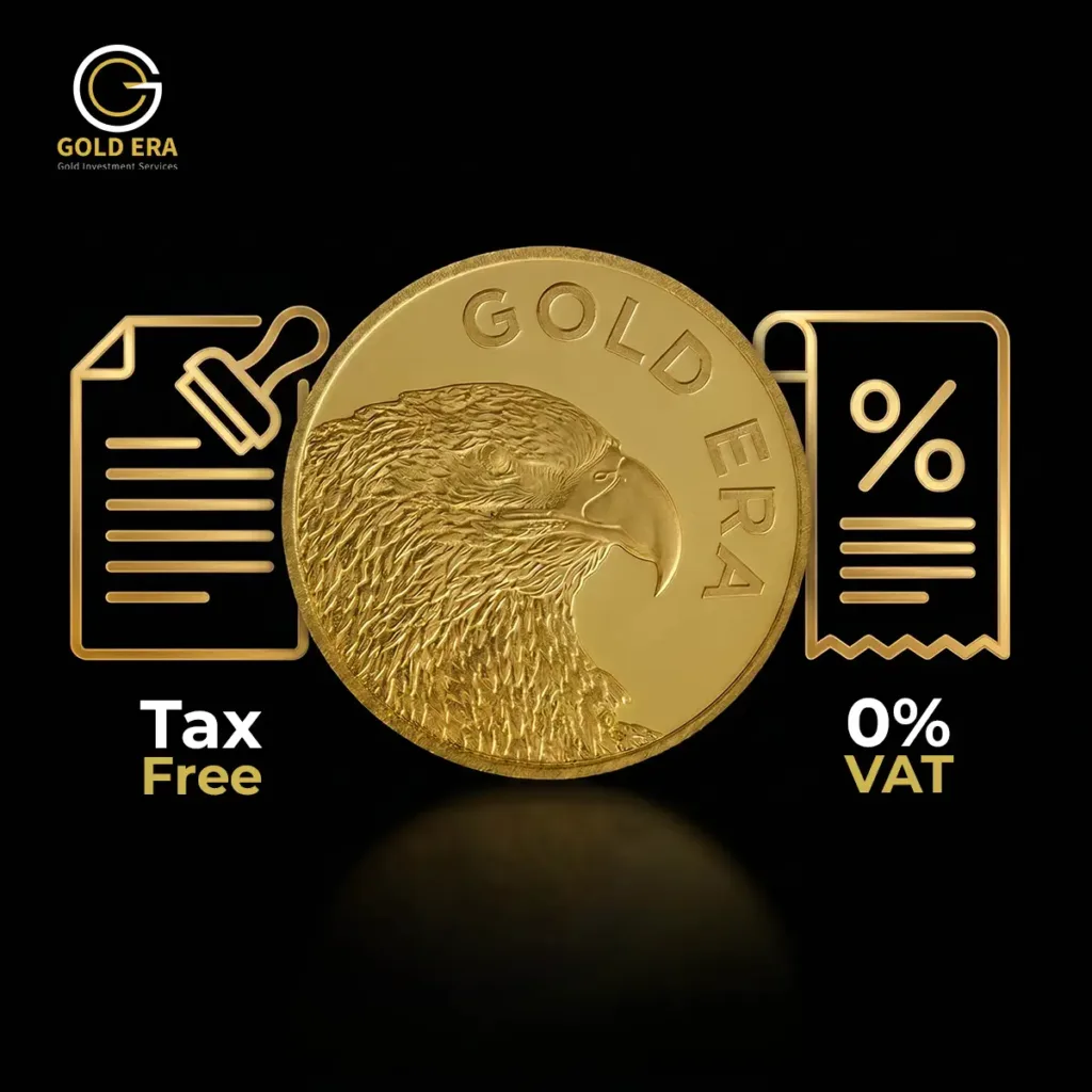 24k gold coins are tax free and 0% VAT in UAE